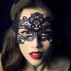 Zwart kanten oogmasker - feest - carnaval & maskerades 2 stuksMaskers