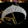ASNORA Classic CZ Cubic Zirconia Bridal Wedding Headdress Crown Headband Womens Party Jewelry AccesHaarspelden