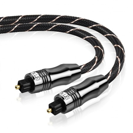 Toslink - OD6.0 - SPDIF - digital optical fiber audio cable - braided - 1m - 1.5m - 2m - 3m - 5m - 8m - 10m - 15mKabels