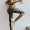 High waist leggings with pockets workout gym legging scrunch butt yoga pants sport women fitness legBroeken
