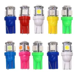 T10 5SMD 5050 W5W Xenon car LED bulb 10 piecesT10