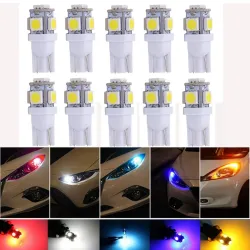 T10 5SMD 5050 W5W Xenon car LED bulb 10 piecesT10