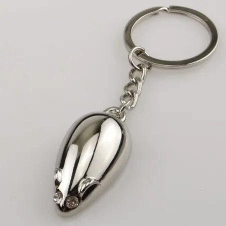 Mouse Key Chain - High Quality Metal Keychain Drop Ring Keyring Key Chain for men and women Gift jewSleutelhangers
