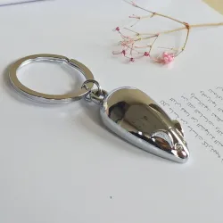 Mouse Key Chain - High Quality Metal Keychain Drop Ring Keyring Key Chain for men and women Gift jewSleutelhangers