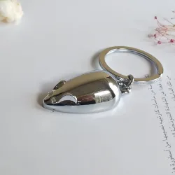 Mouse Key Chain - High Quality Metal Keychain Drop Ring Keyring Key Chain for men and women Gift jewSleutelhangers