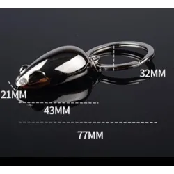 Mouse Key Chain - High Quality Metal Keychain Drop Ring Keyring Key Chain for men and women Gift jewSleutelhangers