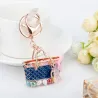 Enamel Bag Keychain Unique Handbag Crystal Pendant Keyring Rhinestone Handmade Key Buckle Women PortHobby & verzamelingen
