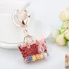 Enamel Bag Keychain Unique Handbag Crystal Pendant Keyring Rhinestone Handmade Key Buckle Women PortHobby & verzamelingen