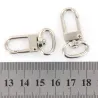 10 Pcs High Quality Swivel Carabiner Hook Silver Color Key Chains Sleutelhanger Key Ring 18mm x 33 mSleutelhangers