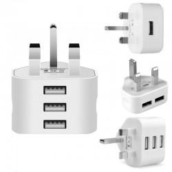 3 pin plug for all mobile phone - travel charging mains wall - AC multi power adapterChargers