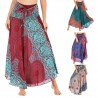 women hippie bohemian skirt - lady girls dancing party soft flowers elastic waist floral daily short skirtJurken