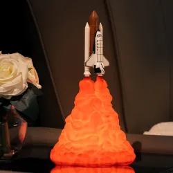 3D Space shuttle - raketvormige nachtlamp - 3 soorten - 21cm & 28cmDecoratie