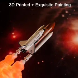 3D Space shuttle - raketvormige nachtlamp - 3 soorten - 21cm & 28cmDecoratie