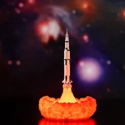 3D Space shuttle - raketvormige nachtlamp - 3 soorten - 21cm & 28cmDecoratie