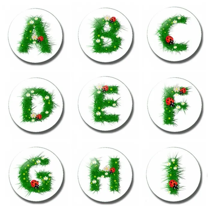 26 Letter 30 MM Fridge Magnet Child Letter Magnet Cartoon Kids Gifts Glass Magnetic Refrigerator StiDecoratie