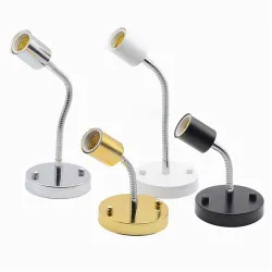 Lamp Base E27 Aluminum Metal Screw bulb Socket Holder with hose Vintage Retro Antique Edison Screw LWandlampen