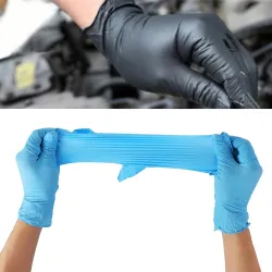 Wegwerp nitril handschoenen - antibacteriële beschermende latex handschoenenMondmaskers