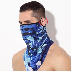 3D scarf - neck / face cover - face mask - on-ear loops - windproof - breathable
