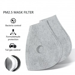 PM25 - actief kool vervangend filter voor mond / gezichtsmasker met dubbele luchtklep - 10 stuksMondmaskers