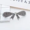 Elegante Strik Vlinder Kristal Haar Clip HaarspeldHaarspelden