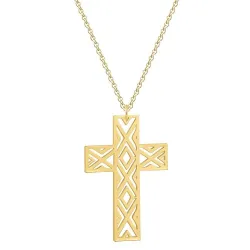 Hollow Cross Necklace - Stainless SteelHalskettingen