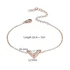 Stereoscopic V Charm Bracelet - Titanium SteelArmbanden