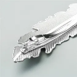Vintage leaf - gold & silver hairpin - hair clipHair clips