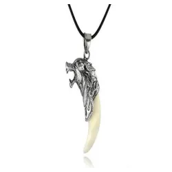 Wolf Dog Tooth Necklace - PendantKettingen