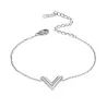 Stereoscopic V Charm Bracelet - Titanium SteelArmbanden
