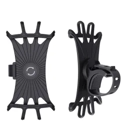 Silicone Car Phone Holder - Black/OrangeHouders