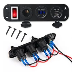 Switch Panel 5V 4.2A - LED - Car - Marine BoatElectronica & Gereedschap
