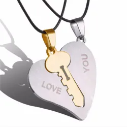 I Love You Couple Necklaces - 2pcsKettingen