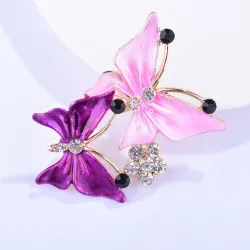 Crystal Butterfly BroochBroches
