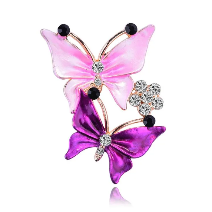 Crystal Butterfly BroochBroches