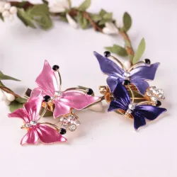 Double Butterfly BroochesBroches