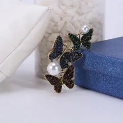 Triple Butterfly BroochesBroches