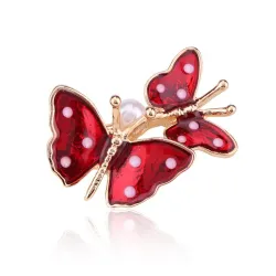 Spring Double Butterfly BroochesBroches