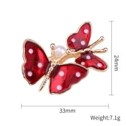 Spring Double Butterfly BroochesBroches