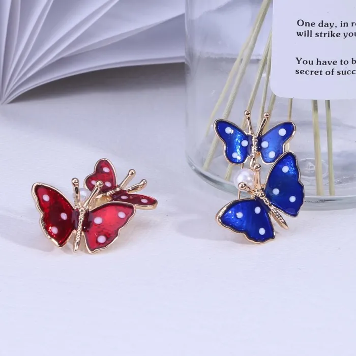 Spring Double Butterfly BroochesBroches