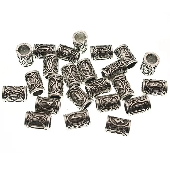 Futhark Viking Hair Bead - 24pcs/SetHaarspelden