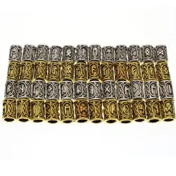 Futhark Viking Hair Bead - 24pcs/SetHaarspelden