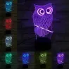 3D uil - LED nachtlampje - USB - touch control / afstandsbedieningVerlichting
