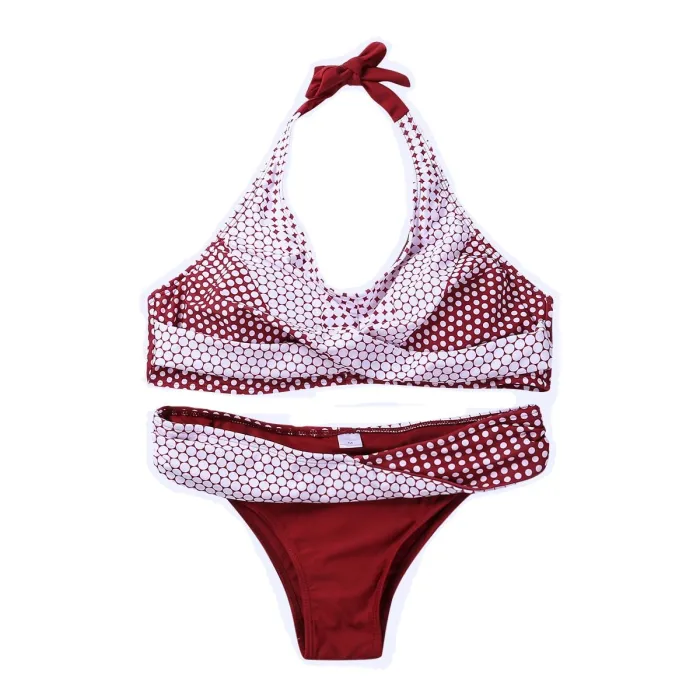 Badpak met stippen - bikinisetBadkleding