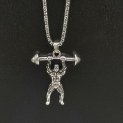 Weightlifting muscle - chain - necklaceKettingen