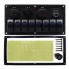 8-gang rocker switch panel - 12 - 24V - USB - LED - cigarette lighter socket - waterproofElectronics & Tools