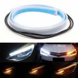 Dual colour led strip light - 2pcs - white & yellow - carLampen & verlichting