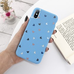 Silicone case for iPhone - back cover - love heartsProtection