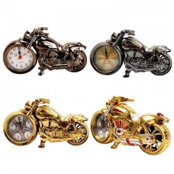 Vintage motorfiets met klokKlokken