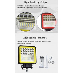 LED-balk - spotlichtlamp voor terreinwagens - tractoren - SUV - vrachtwagens - 72W - 126W / 12V - 24VLED lichtbalk