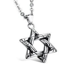 Davidster hanger met ketting - unisexKettingen